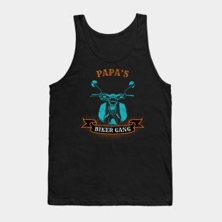 Papa's Biker Gang Father's Day Tank Top
